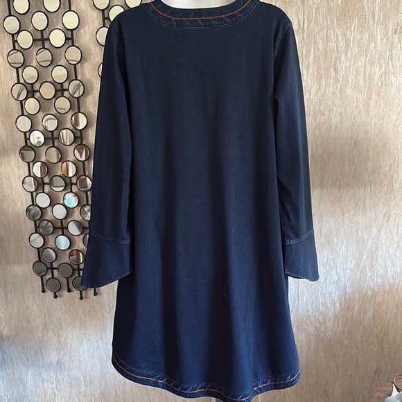 Soft Surroundings Midnight Blue Embroidered Cardigan - Picture 5 of 5